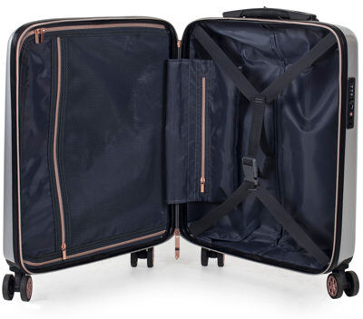 Rock Diamond 3 Piece Hard Shell Luggage Set Rock Finish: Silver Rock Diamond 3 Piece Hard Shell Luggage Set Rock Finish: Silver