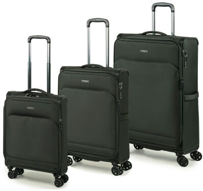Rock Georgia 3 Piece Luggage Set Rock Finish: Dark Grey Rock Georgia 3 Piece Luggage Set Rock Finish: Dark Grey