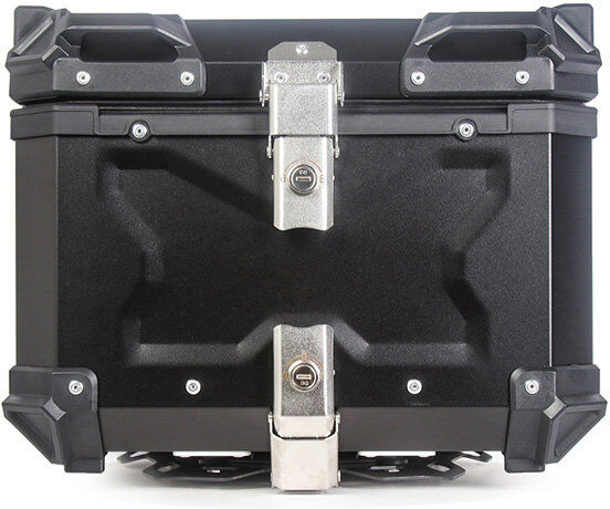 WFX Utility 45L Motorcycle Top Case, Aluminum Alloy Waterproof Motorbike Top Box , Universal Motorcycle Trunk 38cm H X 40cm W X 46cm D
