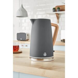 Swan Nordic 1.7L Plastic Electric Kettle gray 25.5 H x 22.0 W x 16.0 D cm