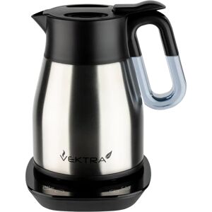 Vektra 1.2L Stainless Steel Electric Kettle, Eco-Friendly, Retains Heat for up to 4 Hours gray 29.0 H x 24.0 W x 21.0 D cm