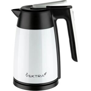 Vektra VEK-1501S Vacuum Insulated Eco Friendly, Easy Pour, Cordless Kettle 1.7Litre white 29.5 H x 24.0 W x 22.0 D cm