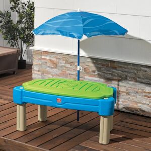 Step2 Cascading Cove 60.96Cm x 58.42Cm Plastic Novelty Blue Sand & Water Table blue/green 58.42 H x 60.96 W cm