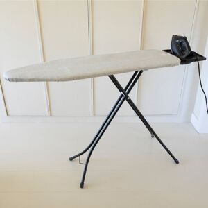 Brabantia Size B Ironing Board with Solid Steam Iron Rest Denim Grey 46.2cm W X 7cm L