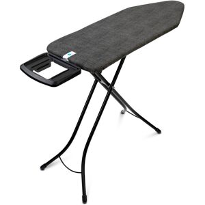 Brabantia Size C Ironing Board with Solid Steam Iron Rest Denim Black 45cm W X 124cm L