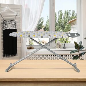 Symple Stuff Foldable Ironing Board Height Adjustable Iron Table W/ Extra Cover gray 80.0 H x 35.0 W x 111.0 D cm