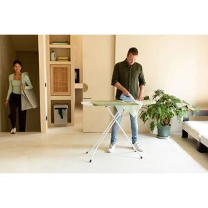 Brabantia Size B Ironing Board With Steam Iron Rest brown/green 160.5 H x 7.0 W x 46.2 D cm