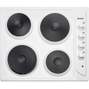 HADEN Solid Plate Electric Hob White 7cm H X 56cm W X 46cm D HADEN Solid Plate Electric Hob White 7cm H X 56cm W X 46cm D