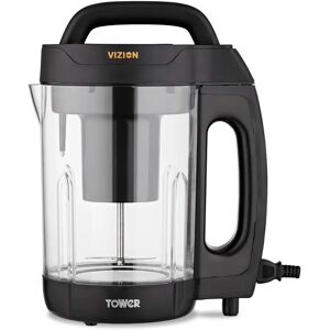 Tower Vizion 1.6L Soup Maker with Transparent Body black 31.8 H x 24.1 W x 16.4 D cm