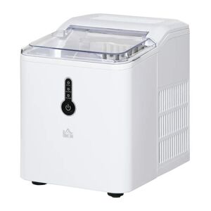 HOMCOM 1.5L Ice Maker Machine white 28.3 H x 22.4 W x 30.8 D cm