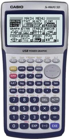 Refurbished: Casio FX-9860G SD Graphing Calculator, B Refurbished: Casio FX-9860G SD Graphing Calculator, B