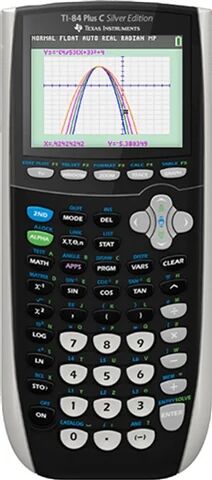 Refurbished: Texas Instruments TI-84 Plus C Silver Edition Graphing Calculator, A