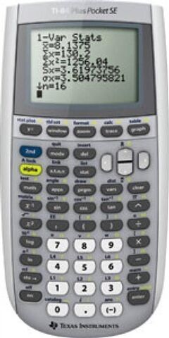 Texas Instruments TI-84 Plus Pocket SE Graphing Calculator, B