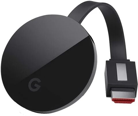 Refurbished: Google Chromecast Ultra W/ Power Ethernet Adapter, A