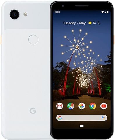 Refurbished: Google Pixel 3a 64GB Clearly White, Unlocked C