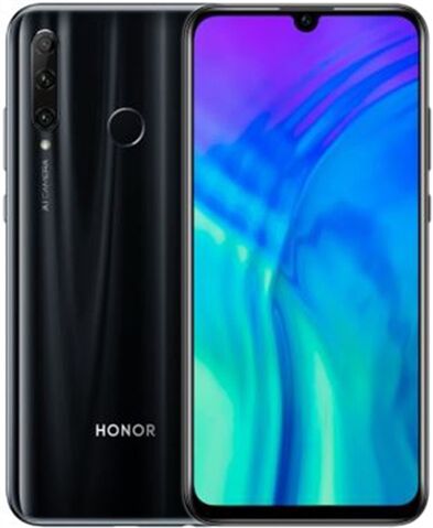 Refurbished: Huawei Honor 20 Lite (4GB+128GB) Midnight Black, Unlocked A