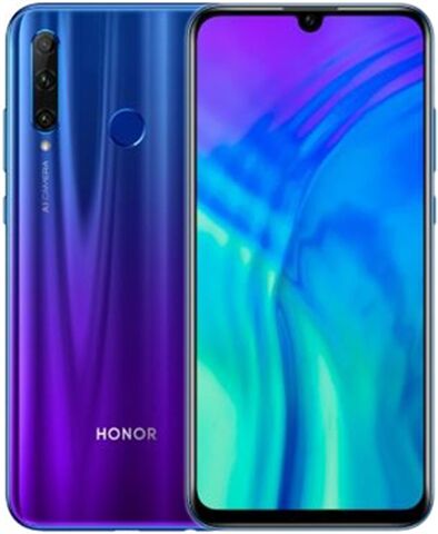 Refurbished: Huawei Honor 20 Lite (4GB+128GB) Phantom Blue, Unlocked B