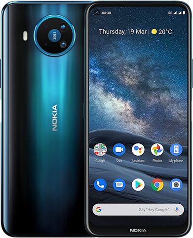 Refurbished: Nokia 8.3 5G (8GB+128GB) Polar Blue, Unlocked B