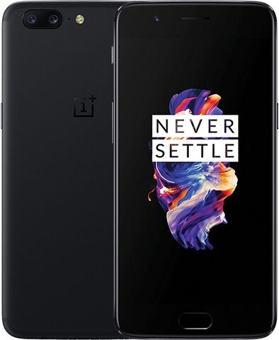 Refurbished: OnePlus 5 128GB Midnight Black, Unlocked B