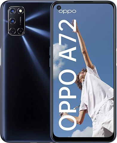 Refurbished: Oppo A72 4G 128GB Black, Unlocked B