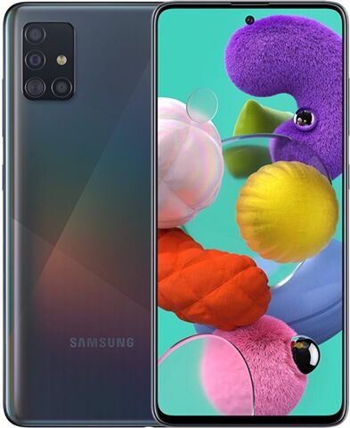 Refurbished: Samsung Galaxy A51 128GB Prism Black, Unlocked B