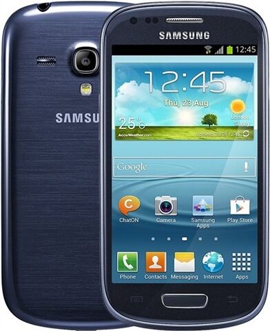 Refurbished: Samsung Galaxy S3 Mini 16GB Blue, O2 B