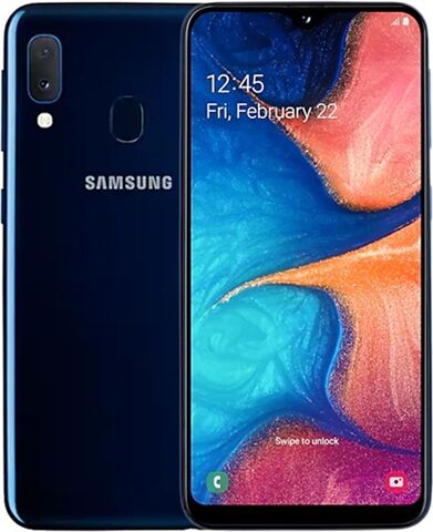 Refurbished: Samsung Galaxy A20e Dual Sim 32GB Blue, Unlocked A