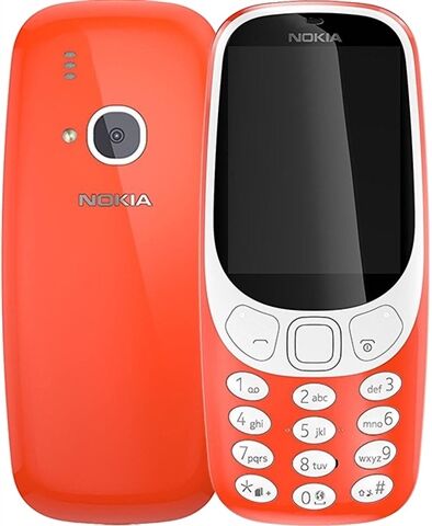 Refurbished: Nokia 3310 (2017) Warm Red, Vodafone B