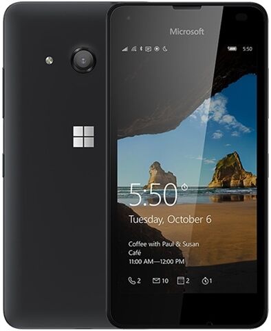 Refurbished: Microsoft Lumia 550 8GB Black, Vodafone B