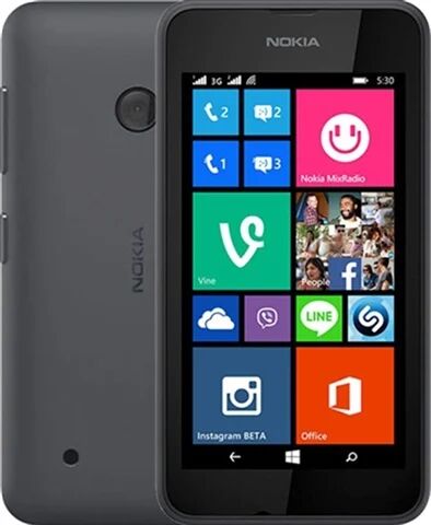 Refurbished: Nokia Lumia 530 4GB Black, Unlocked B