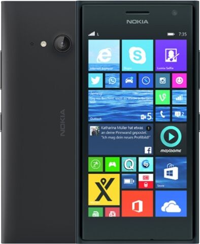 Refurbished: Nokia Lumia 735 Grey, Vodafone B