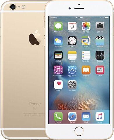 Refurbished: Apple iPhone 6S Plus 128GB Gold, O2 B