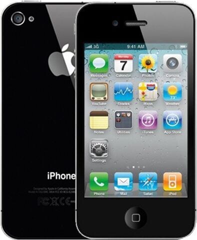 Refurbished: Apple iPhone 4 32GB Black, O2 B