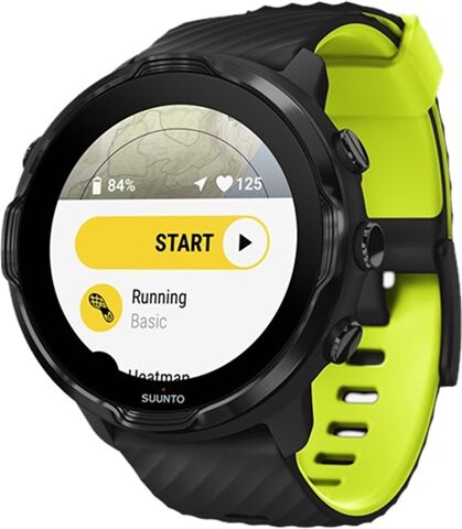Refurbished: Suunto 7 Smartwatch - Black Lime, B Refurbished: Suunto 7 Smartwatch - Black Lime, B