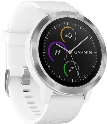 Refurbished: Garmin Vivoactive 3 GPS Smartwatch - White, B