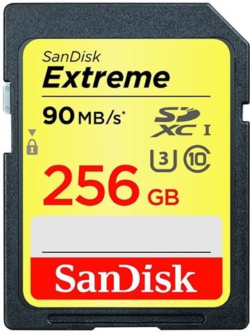 Refurbished: SanDisk Extreme 256GB SDXC UHS-I U3 90MB/s