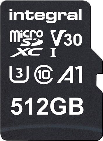 Refurbished: Integral 512GB microSDXC Card UHS-I U3 A1 V30