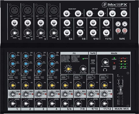 Refurbished: Mackie Mix12FX 12 Channel Compact Mixer, B
