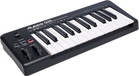 Refurbished: Alesis Q25 25 Key USB/MIDI Keyboard Controller, B