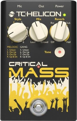 Refurbished: TC Helicon Critical Mass Vocal Stomp Box, B Refurbished: TC Helicon Critical Mass Vocal Stomp Box, B