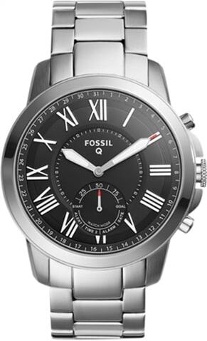 Refurbished: Fossil Grant FTW1158 - Steel & Black/Stainless Steel, B Refurbished: Fossil Grant FTW1158 - Steel & Black/Stainless Steel, B