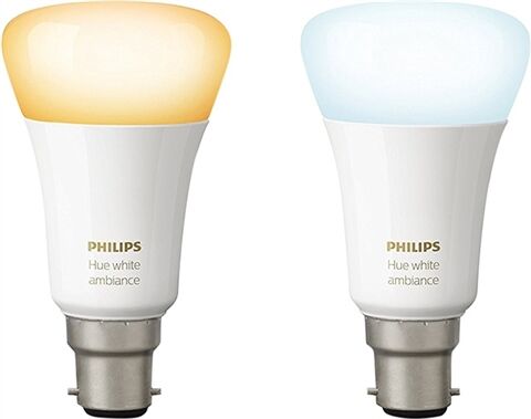 Refurbished: Philips Hue White B22 Twin Pack, B