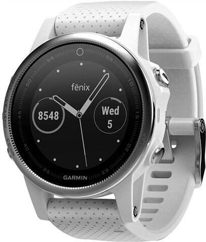 Refurbished: Garmin Fenix 5S 42MM Smartwatch - White/Carrara White, C