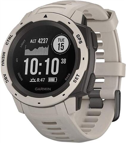 Refurbished: Garmin Instinct GPS Watch - Tundra, B Refurbished: Garmin Instinct GPS Watch - Tundra, B
