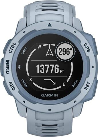 Refurbished: Garmin Instinct GPS Watch Sea Foam Blue, B Refurbished: Garmin Instinct GPS Watch Sea Foam Blue, B
