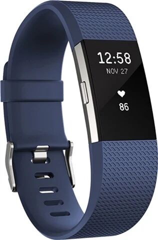 Refurbished: Fitbit Charge 2 Heart Rate + Fitness Band Blue - Small, C Refurbished: Fitbit Charge 2 Heart Rate + Fitness Band Blue - Small, C
