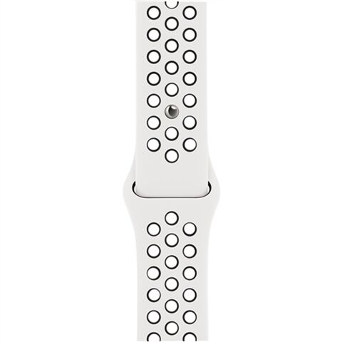Refurbished: Nike Sport Band STRAP ONLY, Pure Platinum/Black, 42mm/44mm, B Refurbished: Nike Sport Band STRAP ONLY, Pure Platinum/Black, 42mm/44mm, B