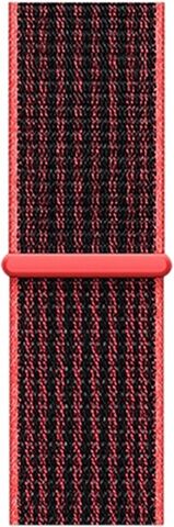 Refurbished: Nike Sport Loop STRAP ONLY, Bright Crimson/Black, 42mm/44mm, B Refurbished: Nike Sport Loop STRAP ONLY, Bright Crimson/Black, 42mm/44mm, B