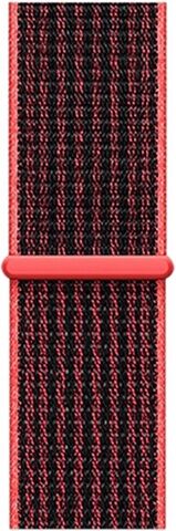 Refurbished: Nike Sport Loop STRAP ONLY, Bright Crimson/Black, 42mm/44mm, B