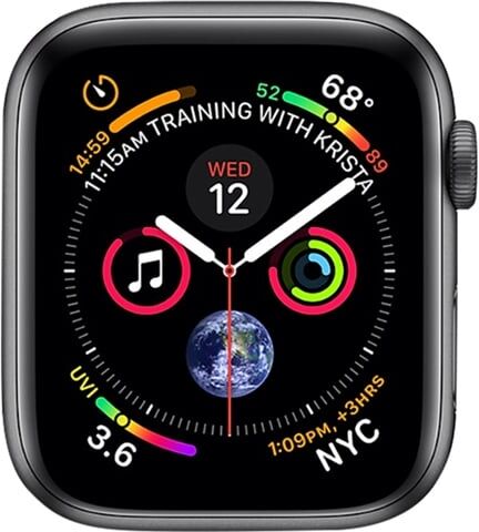 Refurbished: Watch Series 4 (Cellular) NO STRAP, Space Grey Aluminium , 44mm, B Refurbished: Watch Series 4 (Cellular) NO STRAP, Space Grey Aluminium , 44mm, B